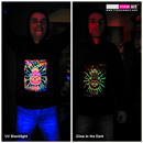 "The Hand" UV-Blacklight & Glow-In-The-Dark Mens Hoodie